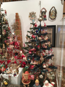 Antique ornaments, some of which are more than 100 years old, are part of "The Art of Christmas Past" display at Cole Art Center.