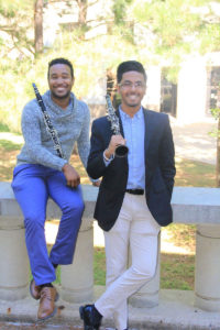 SFA music students Gary Jones and Cesar Montelongo will perform a classical concerto for two clarinets and orchestra during a performance of the Orchestra of the Pines at 7:30 p.m. Tuesday, Nov. 14, in Cole Concert Hall on the SFA campus.