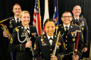 The U.S. Army School of Music Woodwind Quintet will perform a recital at 6 p.m. Monday, Jan. 28, in Cole Concert Hall on the SFA campus.