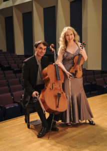The Hachidori Duo, featuring Jennifer Dalmas, violin, and Evgeni Raychev, cello, will perform at 7:30 p.m. Thursday, March 14, in Cole Concert Hall on the Stephen F. Austin State University campus.