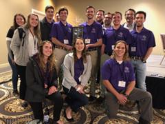  The Stephen F. Austin State University student chapter of the Wildlife Society defeated universities from across the state to claim victory during the Quiz Bowl held during the statewide Wildlife Society meeting in Montgomery. Pictured are members and faculty advisors of the SFA student chapter of the Wildlife Society following the Quiz Bowl win.