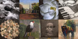 These entries from the 2019 12 X 12 event are examples of the kind of artwork that will be available for bidding in this year's 12 X 12 Scholarship Fundraiser for the Friends of the Visual Arts at SFA. The event is planned for Oct. 2 through 16 at The Cole Art Center @ The Old Opera House with the art party scheduled for Saturday night, Oct. 16.