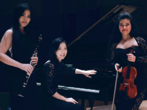 The Lumi Trio features Ruby Chia-Yun Yeh, clarinet; Dr. Minhae Lee, piano; and Daniela Diaz, violin.