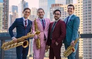 The ~Nois Saxophone Quartet will perform at 7:30 p.m. Friday, March 17, in Cole Concert Hall on SFA campus.