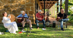  El Camino Real de Nacogdoches members, from left to right, Robbie Roach, Jon Hall, Charlie Jones and Mark McLain perform at the museum's Fall Jamboree in September. The band will perform on the Stephen F. Austin State University campus during the Stone Fort Museum's St. Patrick's Day concert from 2 to 3 p.m. March 11.