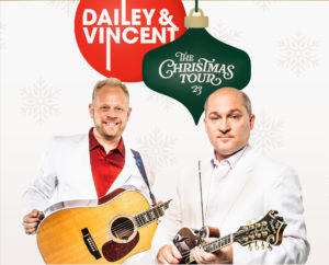 Ring in the holiday season with Dailey & Vincent and their world-class band performing their Christmas tour show at 7:30 p.m. Thursday, Dec. 14, in Turner Auditorium on the Stephen F. Austin State University campus. The concert is sponsored in part by Lehmann Eye Center.