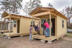 Stephen F. Austin State University's construction management program will host an open house for the construction management students' recently built tiny homes from 11 a.m. to noon May 9 at the Village Nac community.